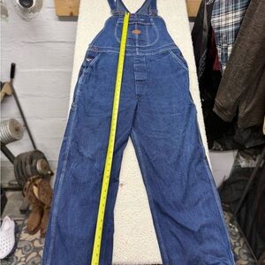 Red kap, Blue Denim Overalls, size 38/30